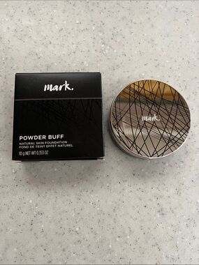 Avon mark Powder Buff Natural Skin Foundation~Light 3/Clair 3~NIB~Pressed Powder